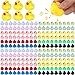 Seematn 600 Pieces Mini Rubber Duck in Bulk Bath Toys Set Bulk Mini Colorful Ducks Baby Shower Toy Birthday Party Decorations Favors Gift Summer Beach Pool Activity Carnival Game - Image 3