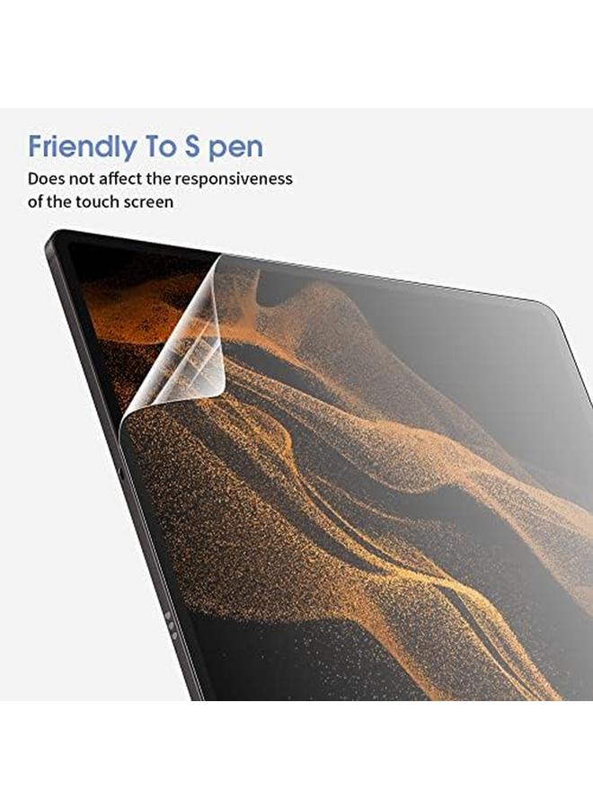 2 Pack Compatible With Samsung Galaxy Tab S9 Ultra Screen Protector S8 Ultra Screen Protector Matte Anti Glare With Easy Installation Touch Sensitivity Writing And Drawing Like On Paper - Image 2