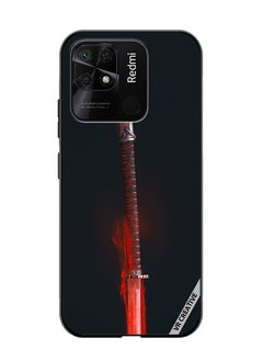Protective Case Cover For Xiaomi Redmi 10C The Mortal Blade Design Multicolour
