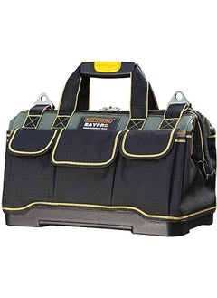 Bag 16inch with PVC Base Tool Storage Bag Multi-Functional Large Capacity Waterproof Tool Tote Bag for Electricians Carpenters