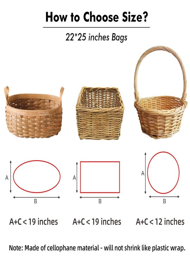 EKAPACKAGING Clear 22x25 Inches 10 Pcs Pull Ribbons White Spot Print Gift Basket Cellophane Bags Easter Gift Bag Mothers Day Party Favor Snack Food Packaging Baby Shower Goodie Cello Wrapping - Image 4