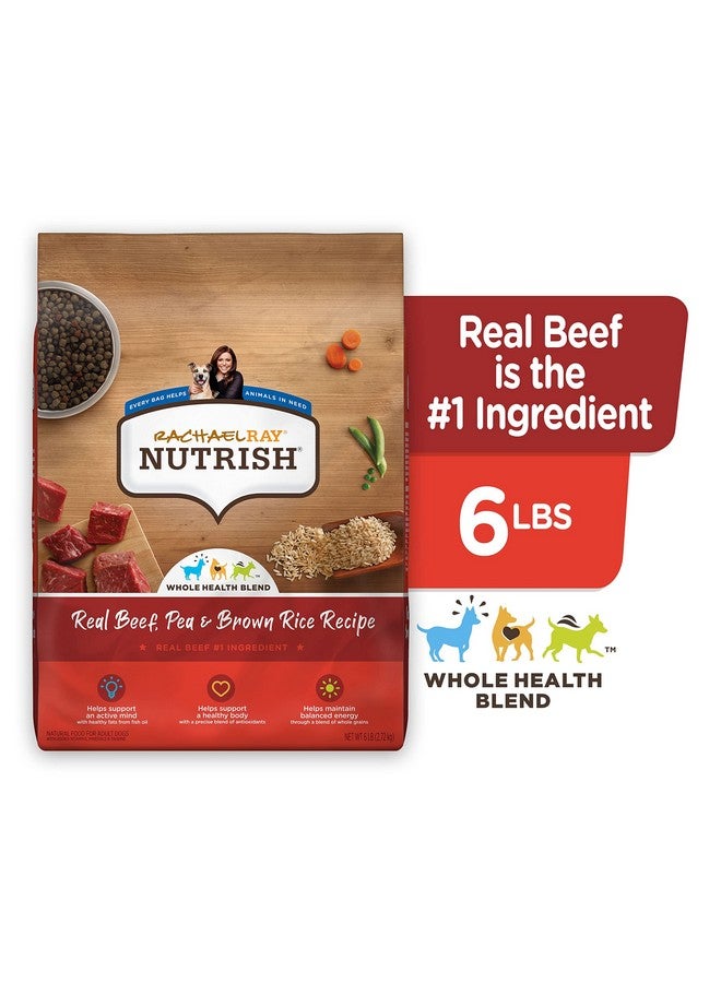 راتشل راي طعام الكلاب الطبيعي الجاف الممتاز من راشيل راي، تركيبة لحم البقر الحقيقي والأرز البني، وزن 6 أرطال، عبوة من قطعة واحدة - Image 2