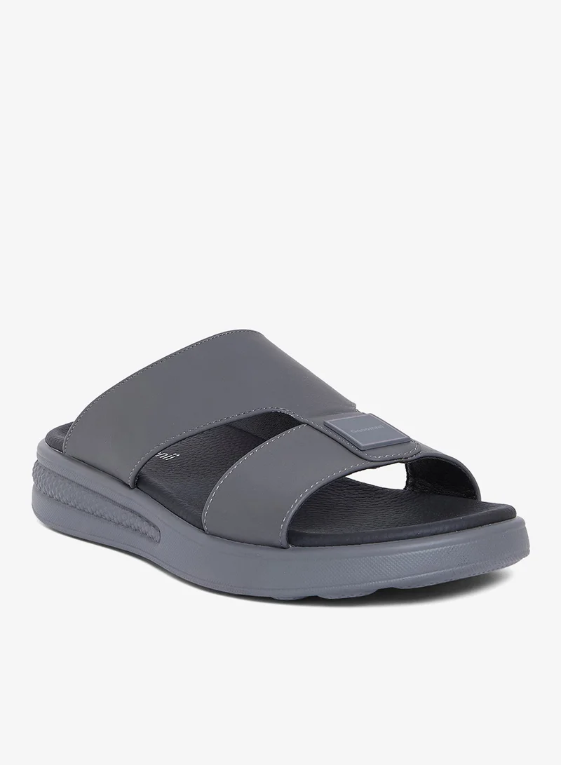 جيومني صنادل عربية مريحة للرجال – صنادل كلاسيكية مفتوحة الأصابع مع سرير مبطن للارتداء اليومي