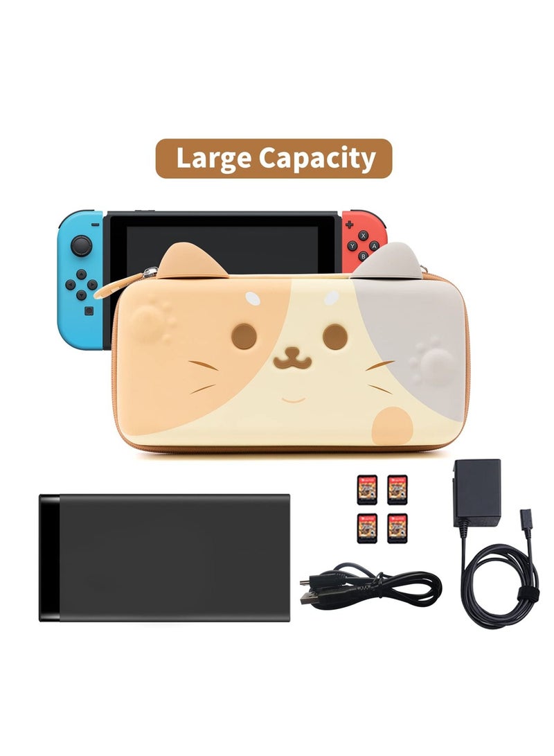 كابتن تيك SYOSI Carry Case for Nintendo Switch, Portable Travel Carrying Case Compatible with Nintendo Switch/Switch OLED Hardshell Slim Case for Switch Console & Game Accessories (Multicolor, Large) - Image 3