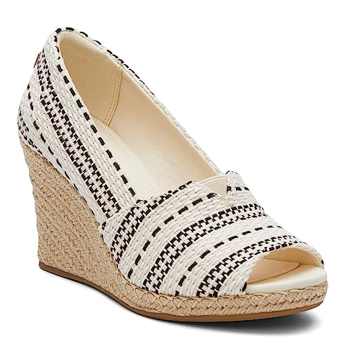 TOMS Womens Michelle Wedge Sandal, Natural, 7 US - Image 1