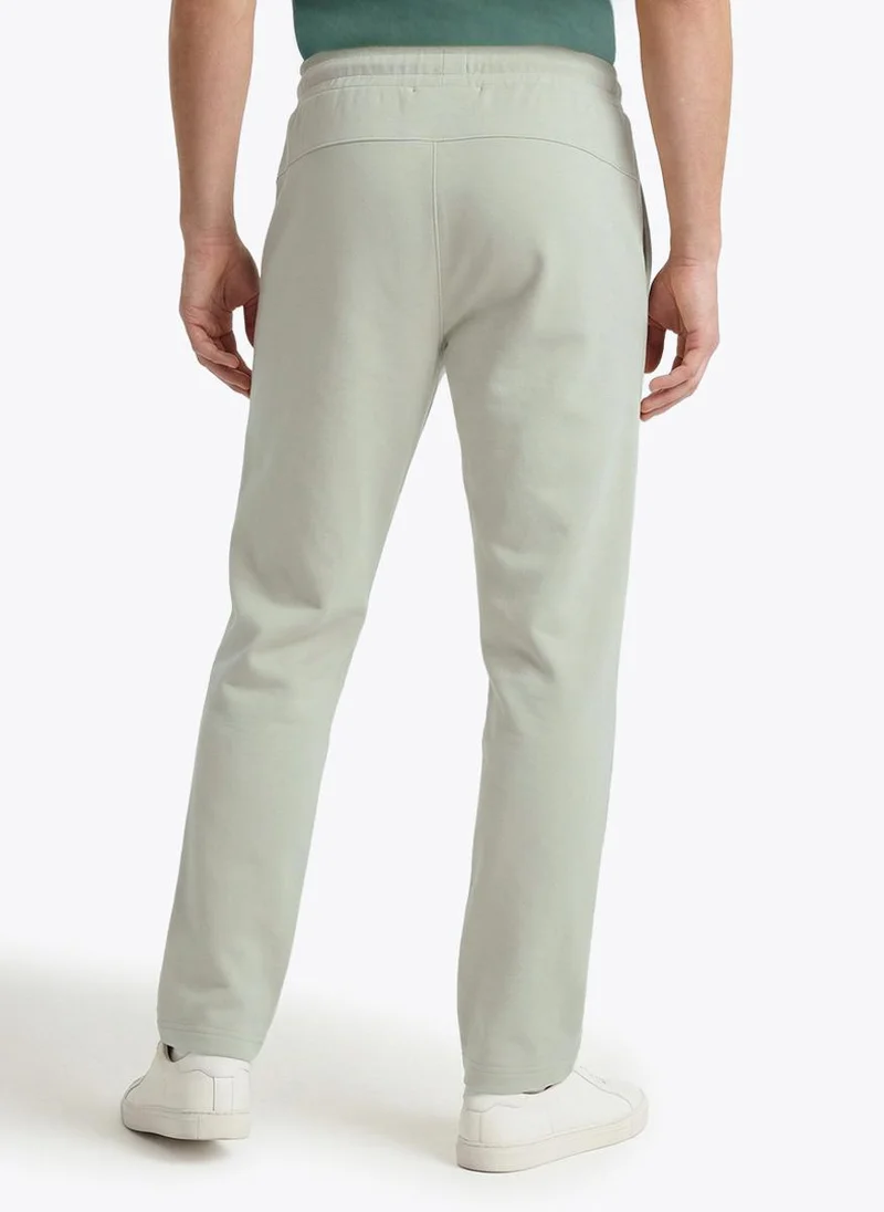 Nautica Men Regular Fit Solid Joggers for Everyday Casual Wear-Beige