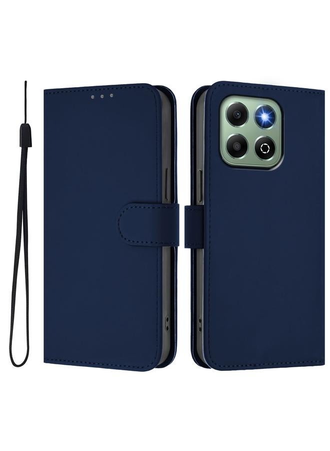 جرين تايجر جراب لهاتف Honor X6b 4G مصنوع من الجلد بلون سادة مع حبل تعليق - Image 2