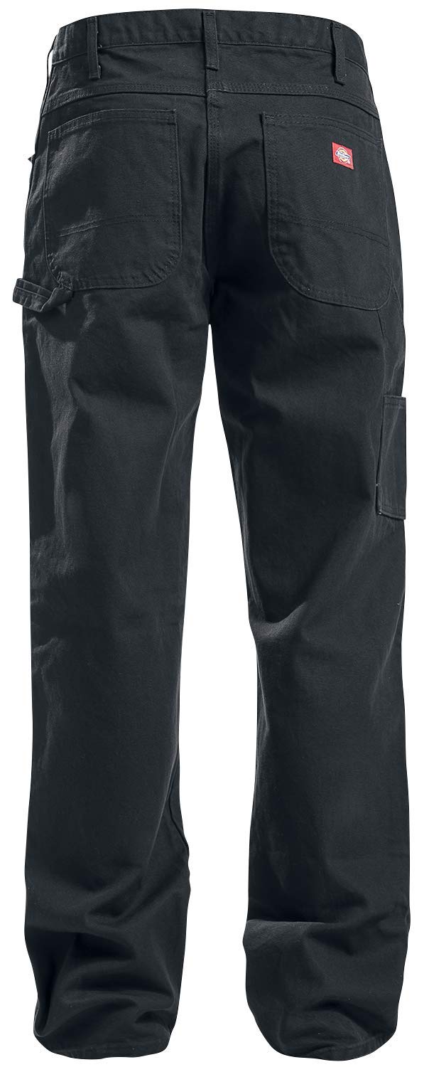 Dickies mens Relaxed Fit Straight-leg Duck Carpenter Jeans, Black, 32W x 32L US - Image 3