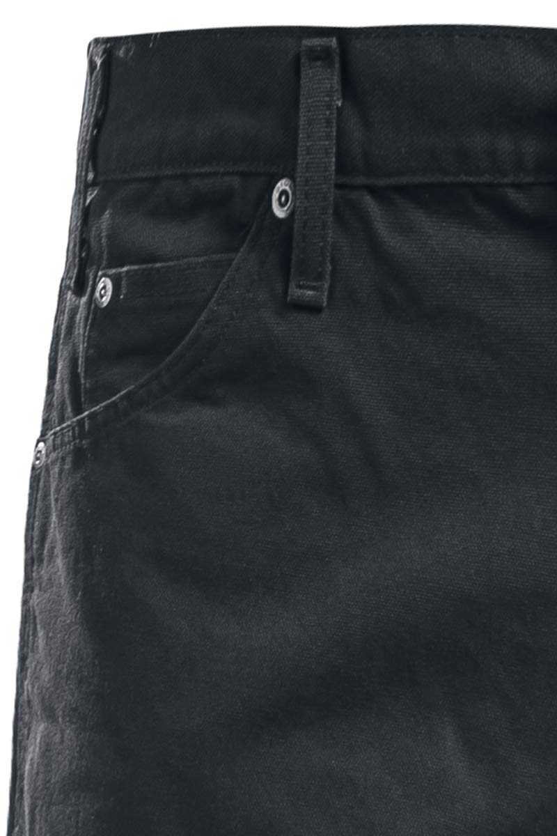 Dickies mens Relaxed Fit Straight-leg Duck Carpenter Jeans, Black, 32W x 32L US - Image 4