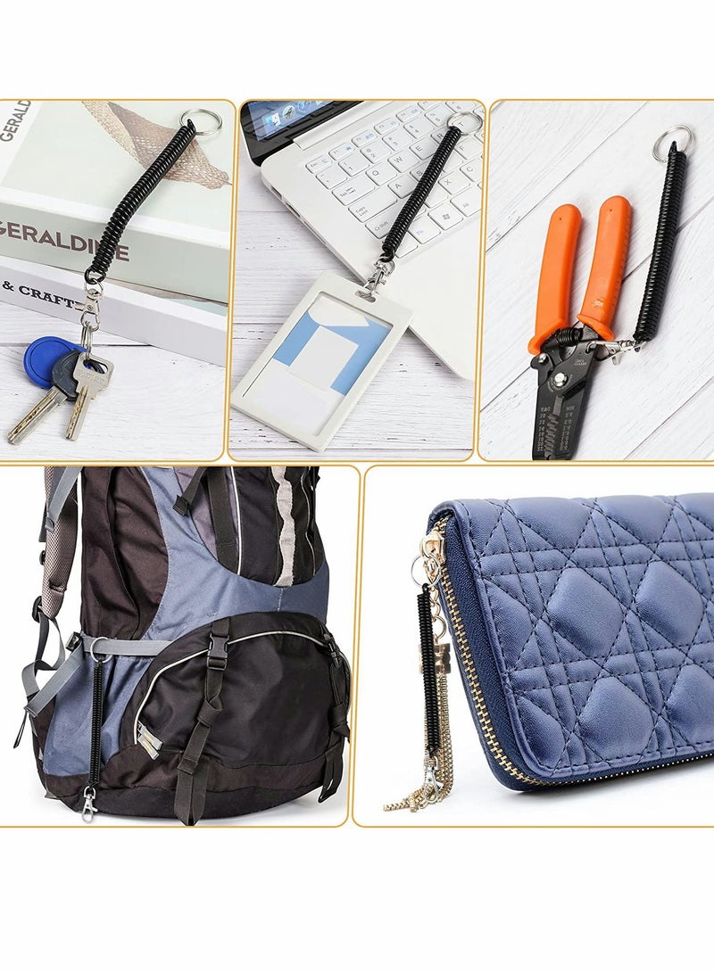 15 Pcs Retractable Coil Keychain Set for Easy Access and Convenience - Image 5