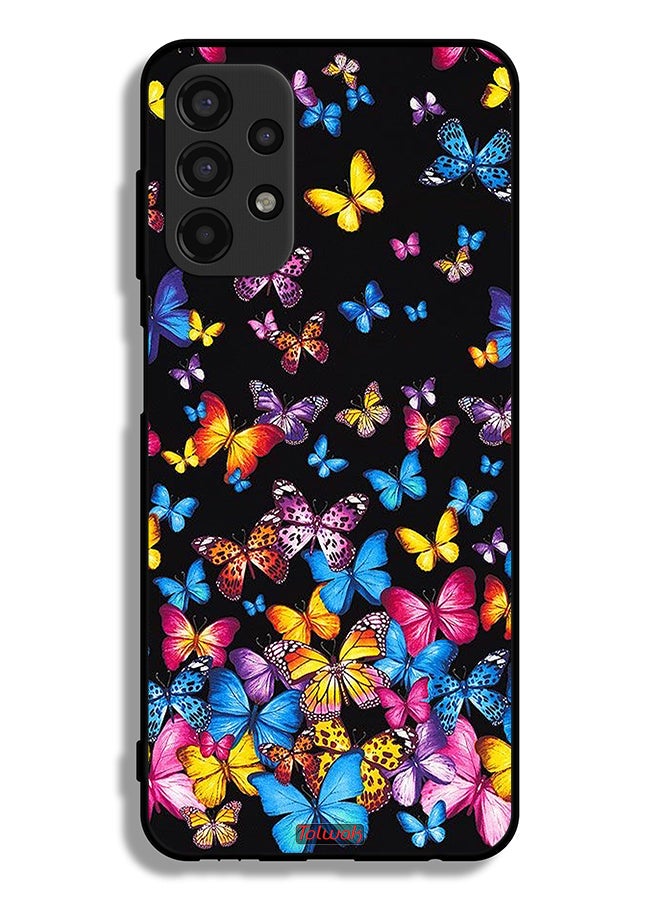 Tolwak Samsung Galaxy A13 4G Protective Case Cover Colorful Butterflies - Image 1