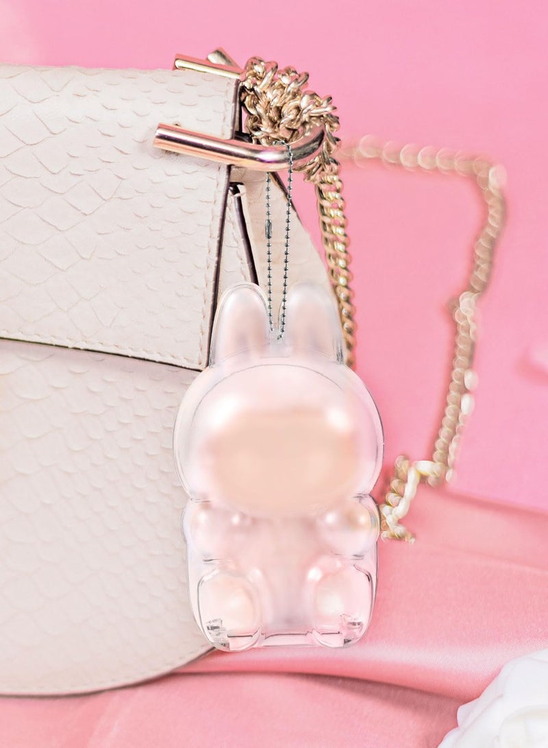 Labubu Series 2 Sitting Protective Case – Clear, Anti - Drop, with Keychain (Seated Figure)