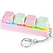 FunisFun Keyboard Fidget Toy for Adults Keyboard Clicker with LED Light Keychain Fidget Stress Relief Sensory Toy - Image 3