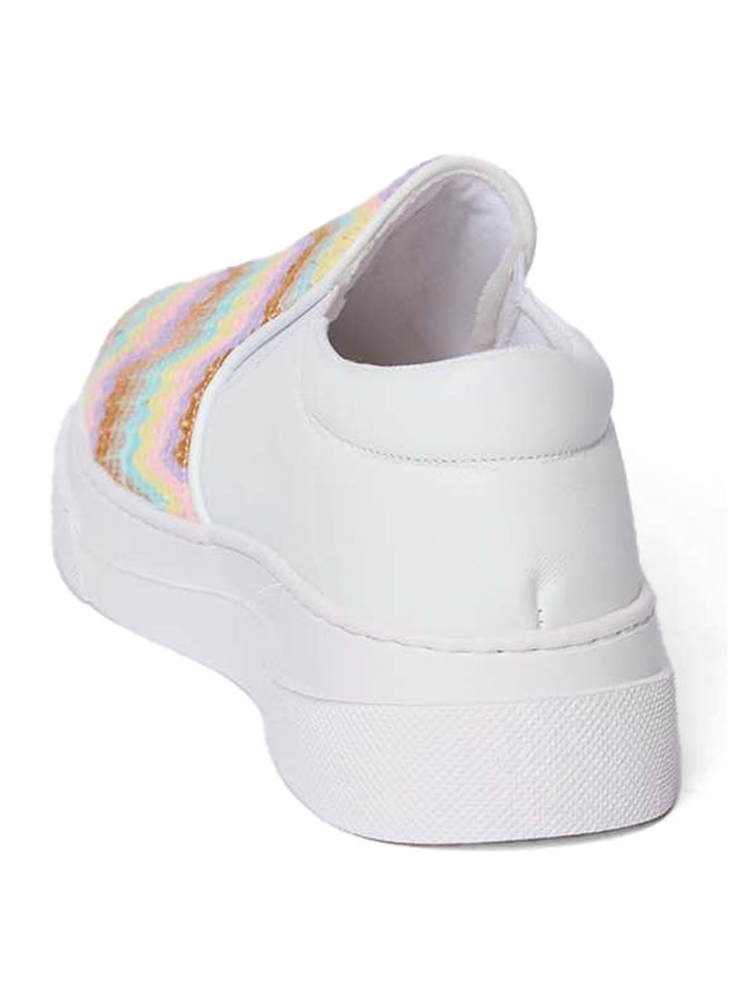 Premoda Fancy Faux Leather Slip On Sneakers - Image 4