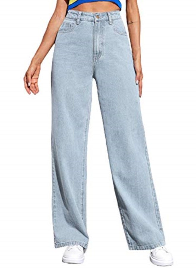 KOTTY Womens High Rise Cotton Lycra Jeans (Blue,XL)_KTTLADIESJEANS823XL - Image 1