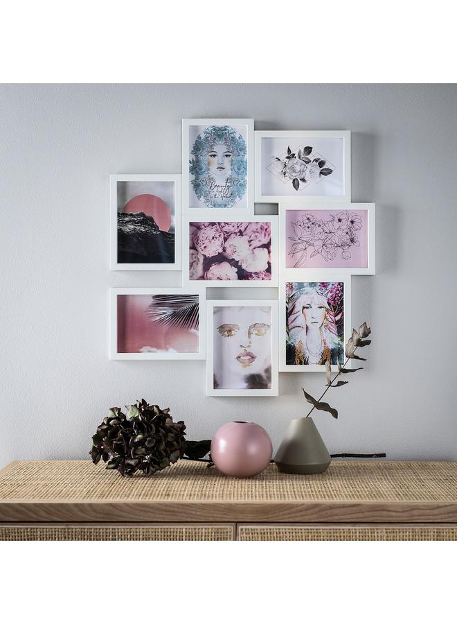erorex Collage frame for 8 photos, white, 13x18 cm - Image 2