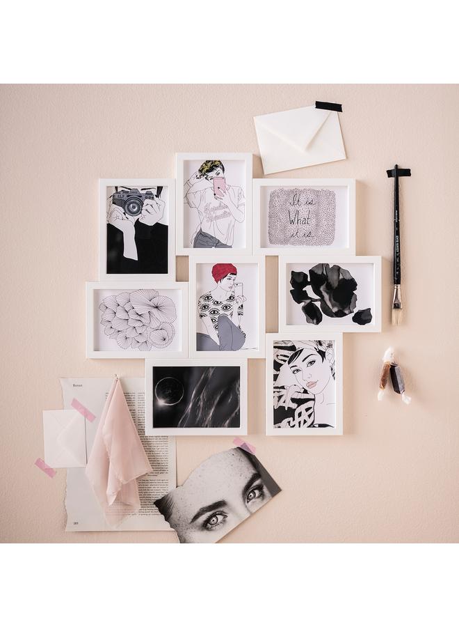 erorex Collage frame for 8 photos, white, 13x18 cm - Image 4