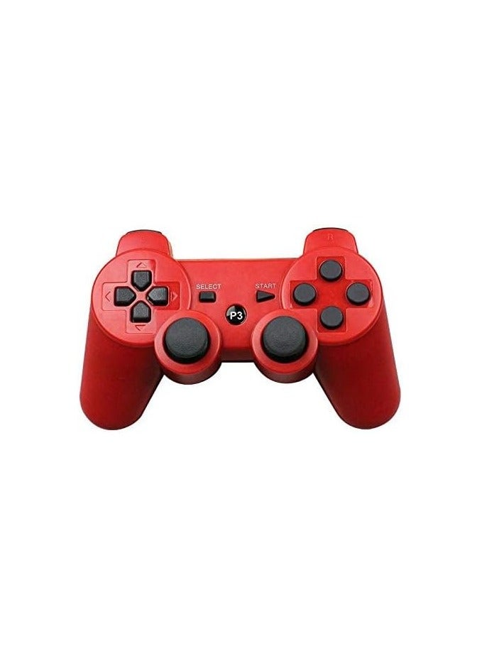 Wireless Bluetooth Controller for PlayStation 3 - Red, High-Performance Gaming Gamepad for PS3