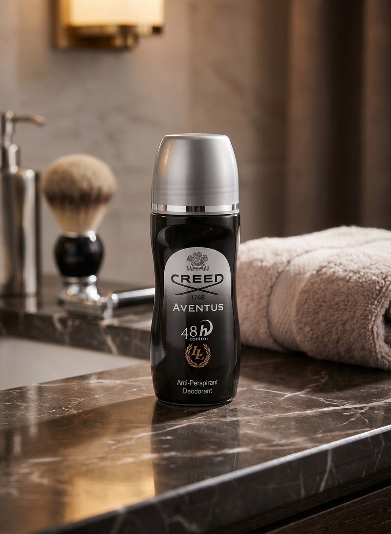 Double L Cosmetics Creed Aventus Anti-Perspirant Roll-On Deodorant 50ml, 48 Hours Long Lasting Odor Control and Freshness Protection, Gentle Quick-Drying Underarm Sweating Defense Formula for Daily Use - Image 2
