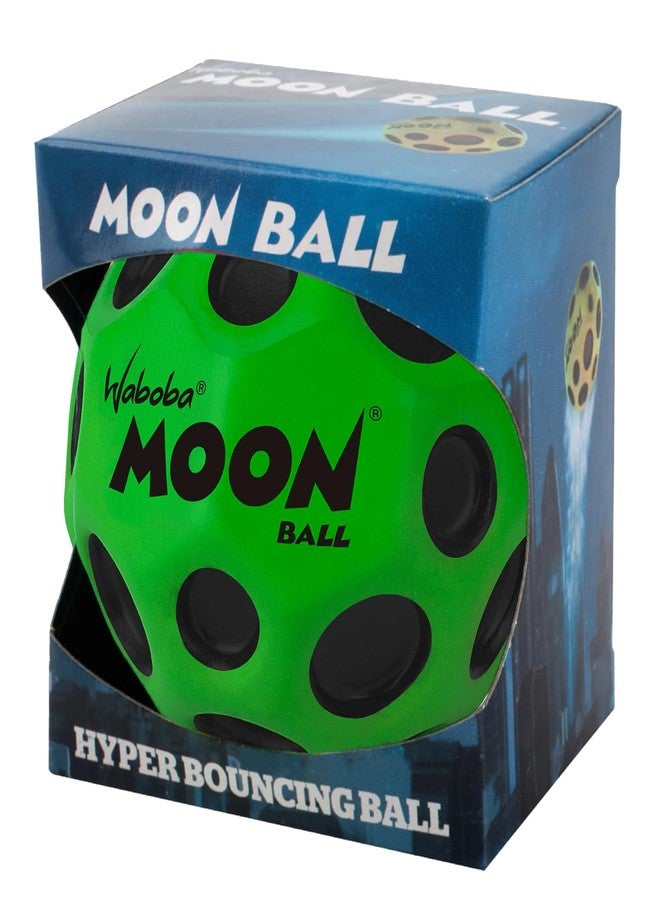 Waboba The Original Moon Ball - Hyper Bouncy Ball - Makes Pop Sound When Bounced - All Ages Extreme Bounce & Fun - Perfect for Active Play & Indoor or Outdoor Games - Green - Image 3