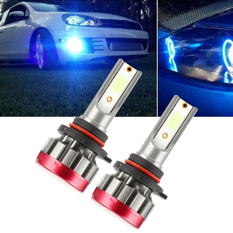 ٢ قطعات لمبة ضباب LED 30 واط EV19 9005/HB3 8000 كلفن 3000 لومن بلون أزرق جليد رقاقة DOB - Image 4