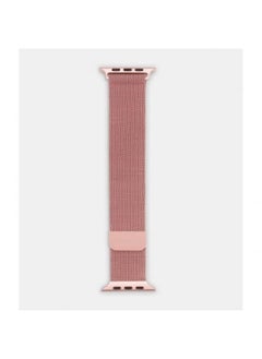 Generic Perfect Performance Milanese Magnetic Loop Band For Apple Watch Rose Pink Chain Of 7 Matching Colors Size 45mm  - Image 1