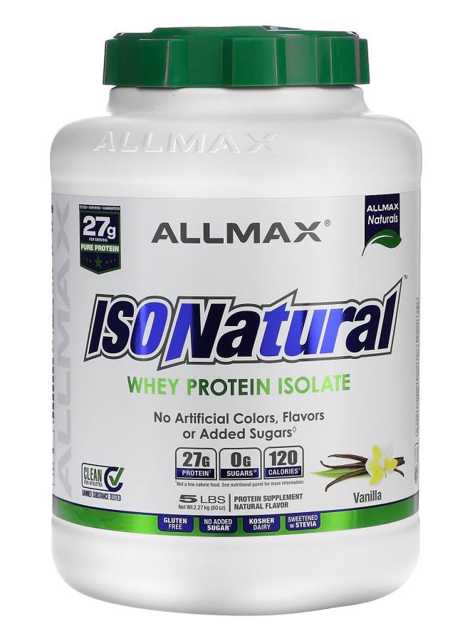 Allmax ISONatural™ Whey Protein Isolate Vanilla 5 lbs (2.27 kg)