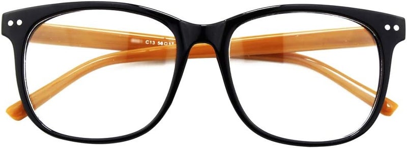 GQUEEN Fake Non Prescription Glasses Clear Lens for Women Men Oversized Frame UV400 Protection, 201581 - Image 1