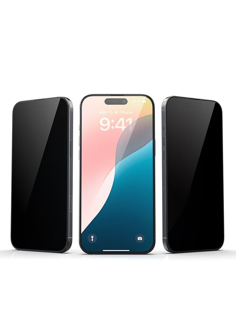 ديفيا حماية شاشة  ايفون 15برو مكس لقافه  من ديفيا يضمن لك حماية الشاشة من الخدوش والصدمات مع الحفاظ على الخصوصية ذات الحافة الناعمة والزجاج المقسّى مرتين - Image 1