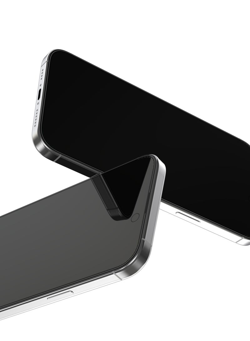 ديفيا حماية شاشة  ايفون 15برو مكس لقافه  من ديفيا يضمن لك حماية الشاشة من الخدوش والصدمات مع الحفاظ على الخصوصية ذات الحافة الناعمة والزجاج المقسّى مرتين - Image 3