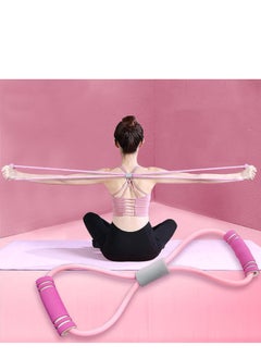 Generic 8-Word Puller Fitness Eight-Word Tension Rope Elastic Band, Yoga Women Open Shoulder Back Expansion Exercise Equipment, Home Use Thickened skin friendly style  - Image 1