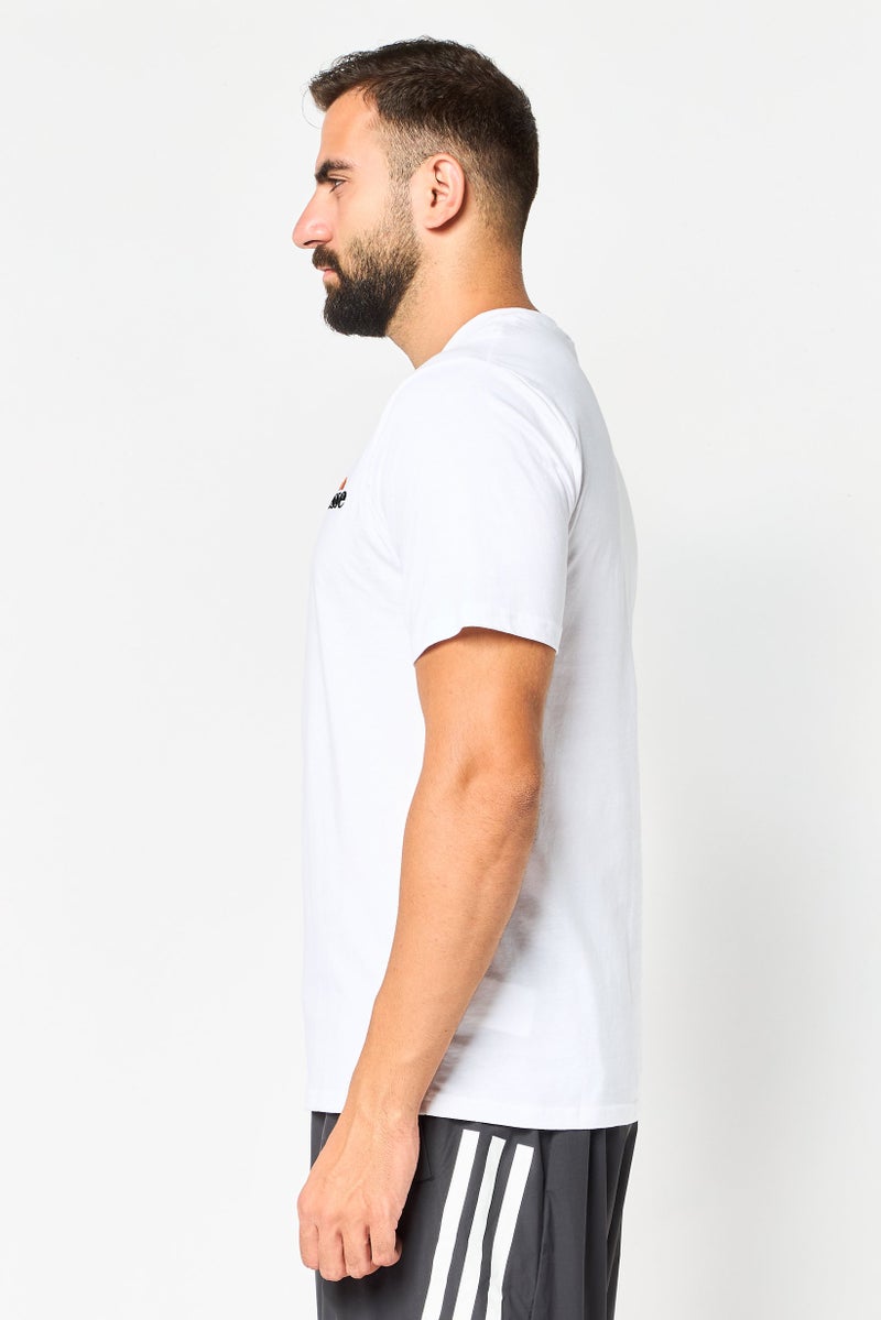 Ellesse Men Sportswear Fit Short Sleeve Outdoor T-Shirt, White - Image 3