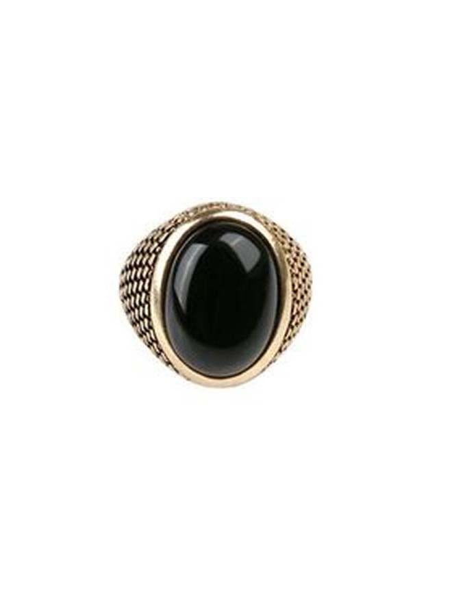 Gold Plated Alloy Rhinestone Studded Ring - Image 3
