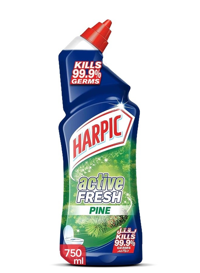 Harpic Active Fresh Toilet Cleaner Liquid - Pine 750ml - Image 1