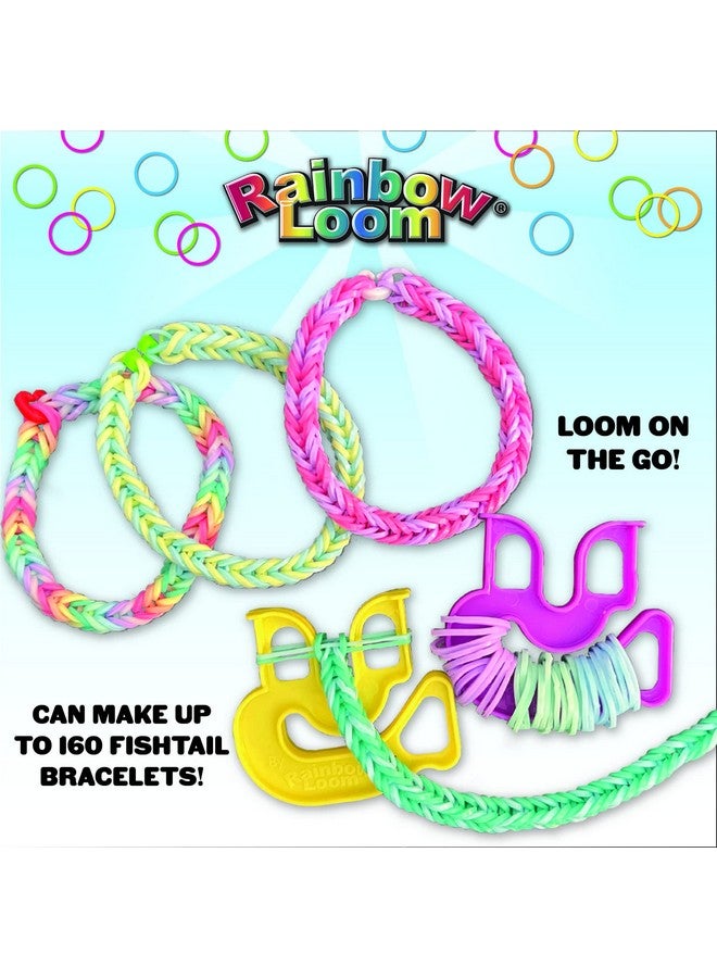 Rainbow Loom Rainbow Loom® Treasure Box Pastel Edition, 8,000 Rubber Bands in 8 Different Pastel Colors, and a Bonus of 2 Happy Looms, Great Activities for Boys and Girls 7+  - Image 5