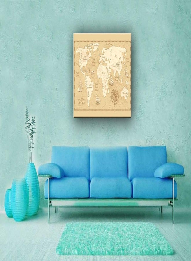 Wallpics® World Map Fully Waterproof Vinyl Sticker Poster for Living Room,Bedroom,Office,Kids Room,Hall(12X18) - Image 3