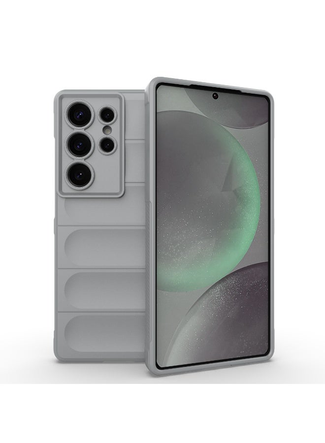 Phantom Shield Silicone Case with Anti-Scratch Soft Microfiber Lining, High Resilience Rubber Full Body Shockproof Cover Compatible with Samsung Galaxy S25 Ultra (Smoke Gray) - Image 1