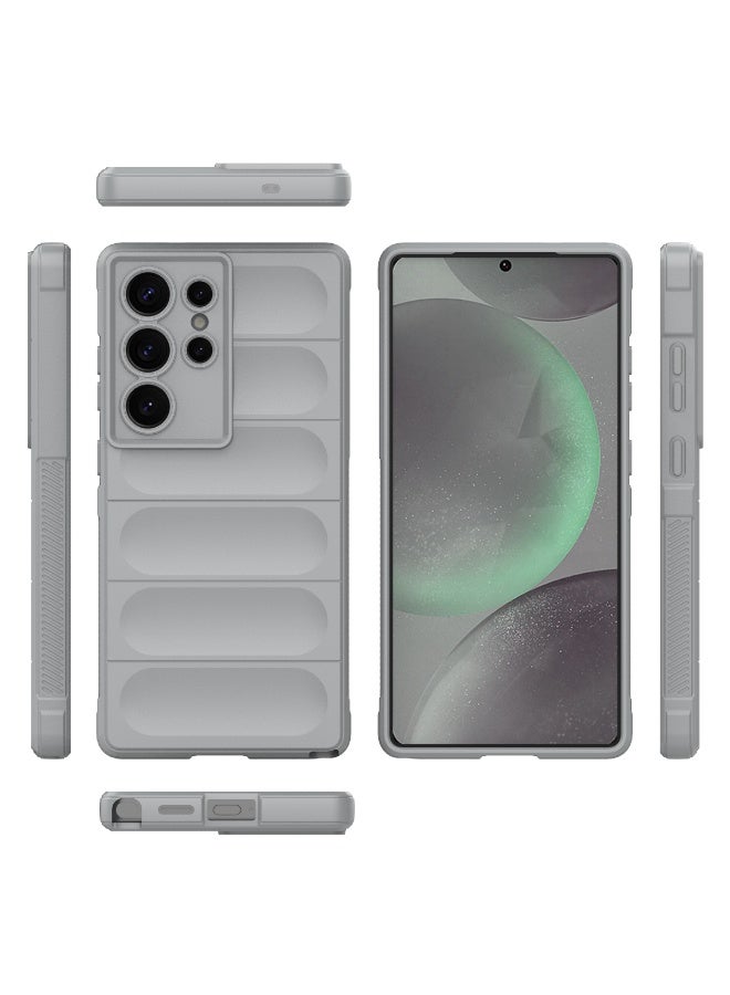 Phantom Shield Silicone Case with Anti-Scratch Soft Microfiber Lining, High Resilience Rubber Full Body Shockproof Cover Compatible with Samsung Galaxy S25 Ultra (Smoke Gray) - Image 2