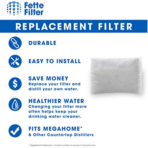 Fette Filter - Countertop Distillers Water Filters Compatible with Megahome and Other Counter Top Water Distiller Models - Pack of 24 - Image 4