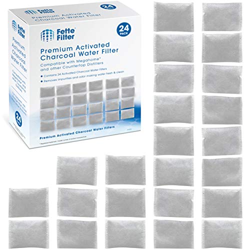 Fette Filter - Countertop Distillers Water Filters Compatible with Megahome and Other Counter Top Water Distiller Models - Pack of 24 - Image 1