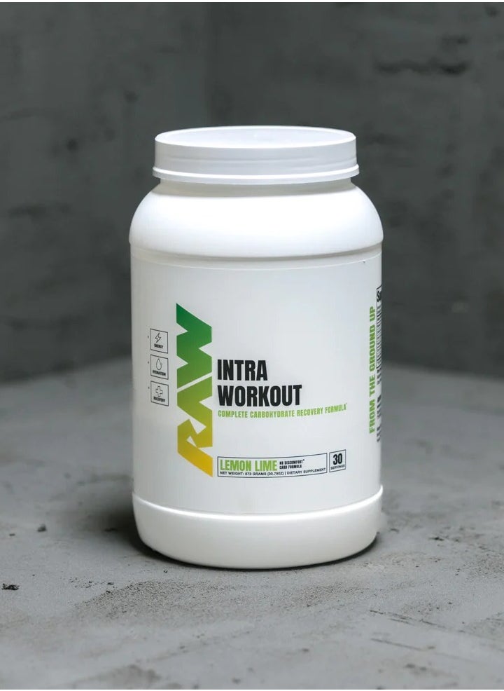 Raw Nutrition RAW Intra Workout Powder -  Advanced Training Fuel That Helps Increase Workout Performance and Endurance, Lemon Lime, 30 Servings  - Image 1