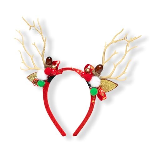 Radhu & Kabby Christmas Reindeer Antler Headband for Girls |Hairband with LED Lights | Christmas Party Accessory | Fancy & Stylish | One Piece - Image 5