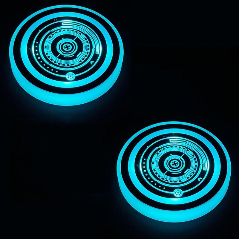 Light-Up Water Coaster – LED Color Changing, Heat Sensitive, Battery Operated, for Bar, Home