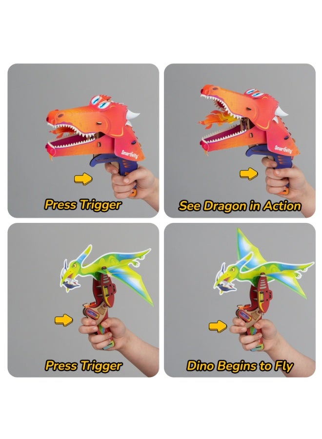 Smartivity 2in1 Animals I Dragon & Flying Dinosaur I Toys for Kids 6-12 Years Old | Birthday Gifts for Boys & Girls| DIY Science Toy for Kids 6,7,8,9,10,11,12 I STEM Educational Game - Image 3