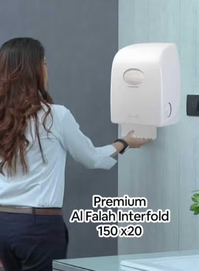 Alfalah Interfold paper hand towel 150x60 = 9000 Sheets pack of 3 - Image 4