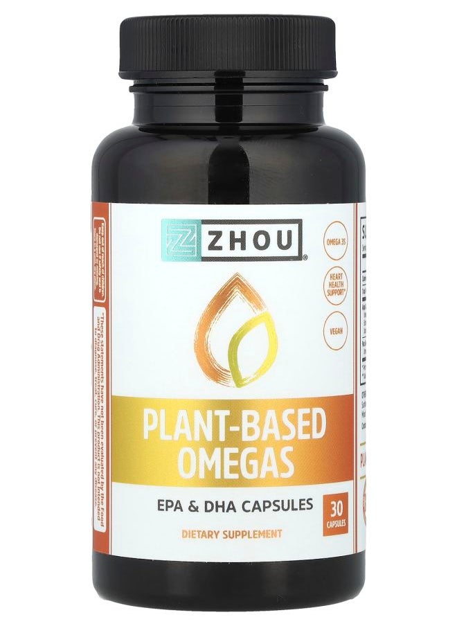 Zhou Nutrition Plant-Based Omegas 30 Capsules 