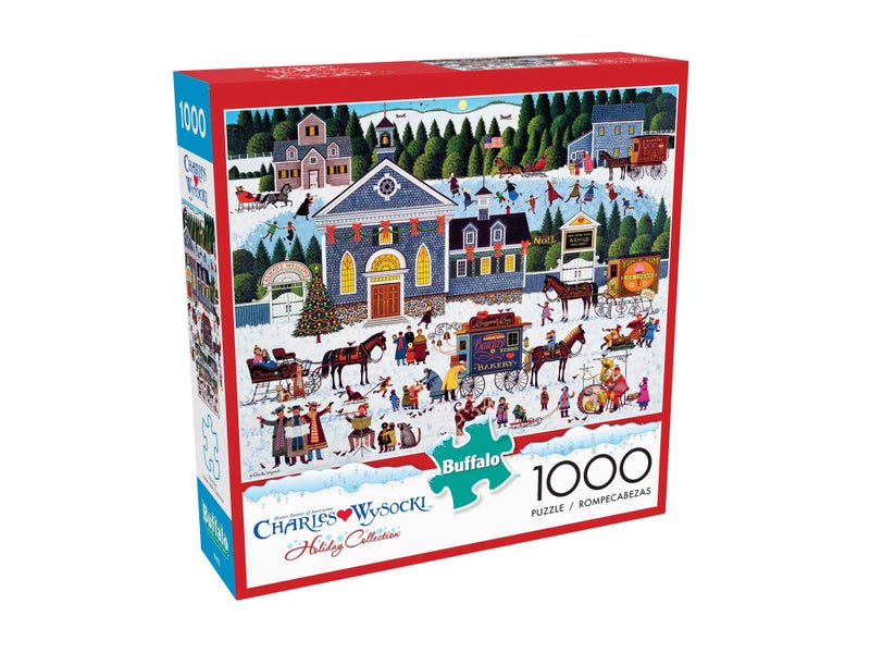 Buffalo Games - Charles Wysocki - Churchyard Christmas - 1000 Piece Jigsaw Puzzle - Image 3