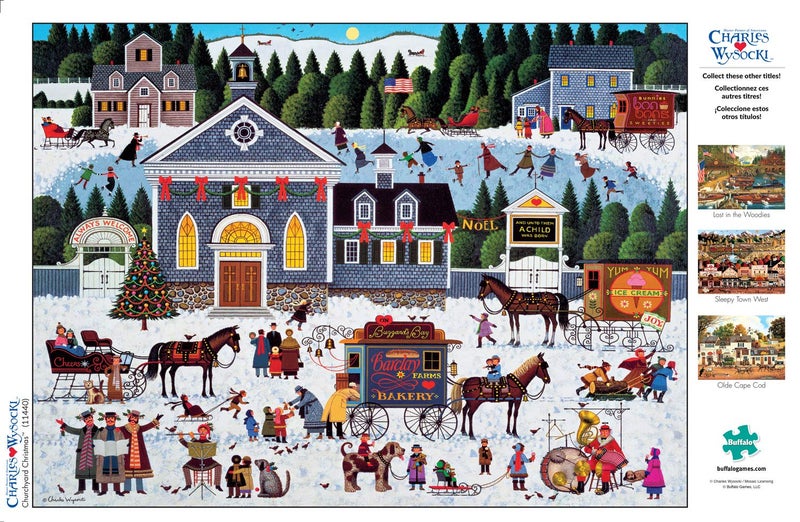 Buffalo Games - Charles Wysocki - Churchyard Christmas - 1000 Piece Jigsaw Puzzle - Image 5