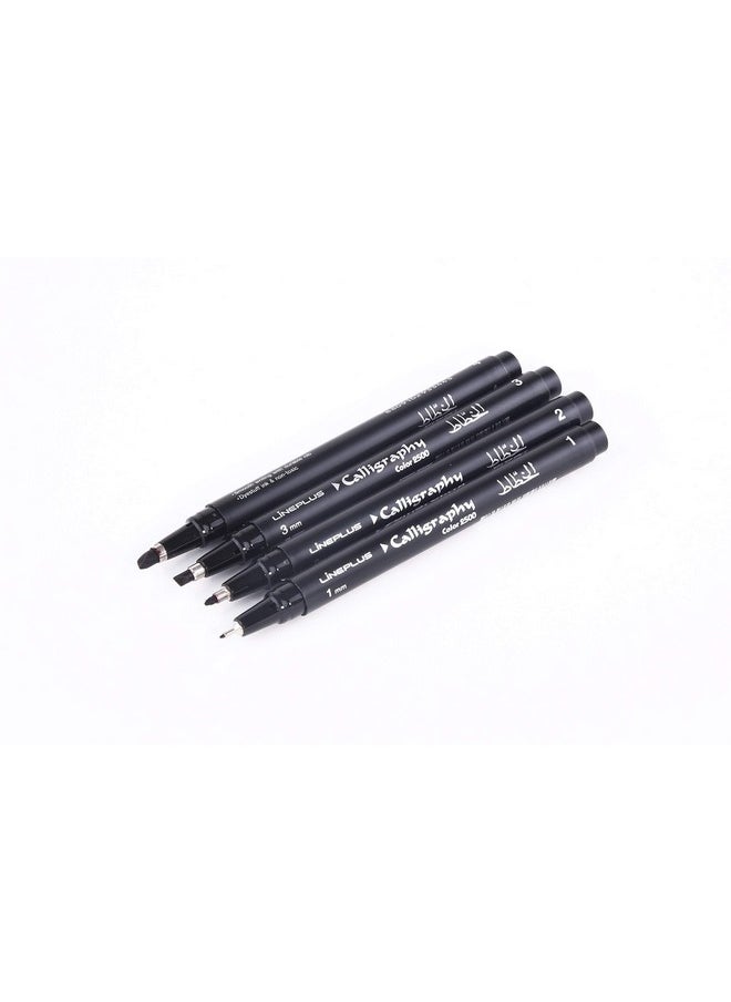 lineplus Lineplus Calligraphy Pen Set of 4 (Black)  - Image 3