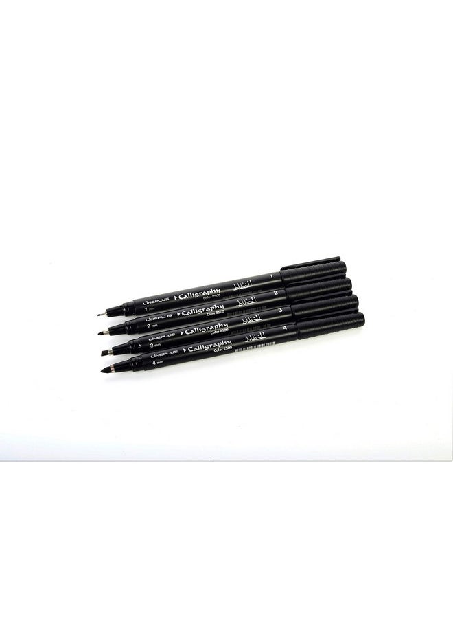 lineplus Lineplus Calligraphy Pen Set of 4 (Black)  - Image 2